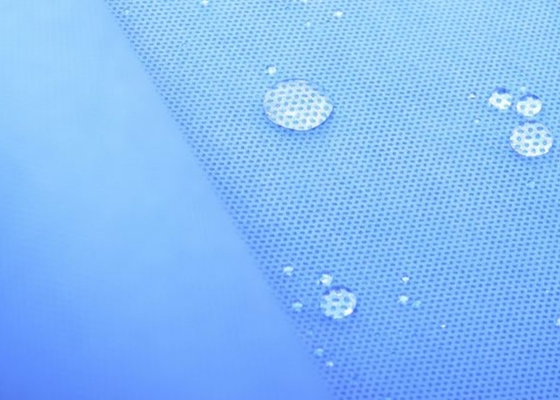 購入 使い捨て可能な防護衣のための淡いブルーのゴマSMSのNonwovenの生地 online manufacture
