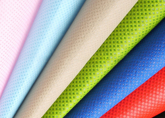 購入 Eco非有毒な買い物袋のための友好的なポリエステルSpunbondのNonwovenの生地 online manufacture