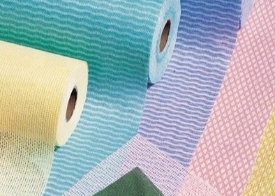 購入 赤ん坊のぬれたワイプのための十字のラップのCupro Spunlaceの非編まれた生地の原料Spunlaceの技術 online manufacture