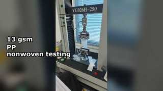 正方形パターン 15 gsm PP 不織布引張強度試験